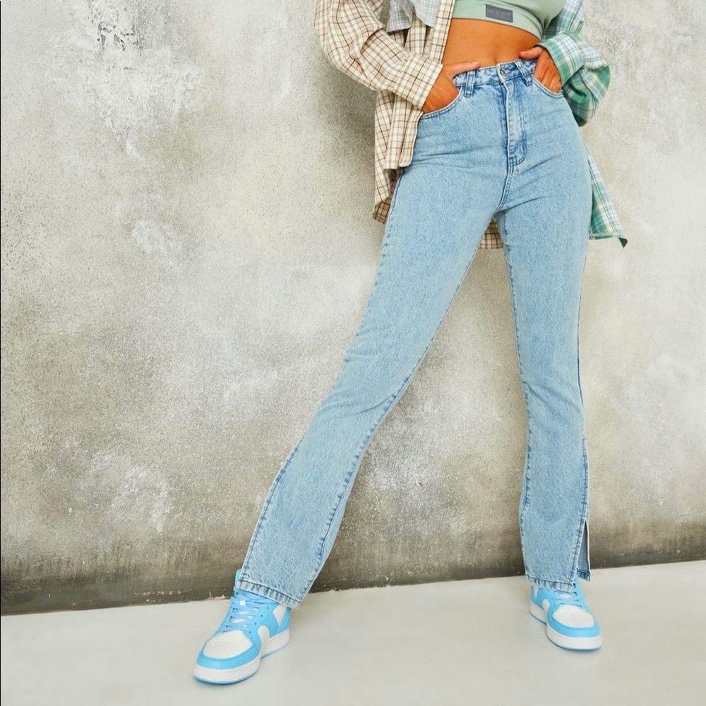 Missguided Extreme Tall Slit Jeans